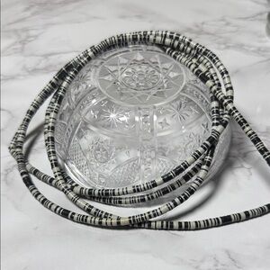 Black and White Beaded Necklace